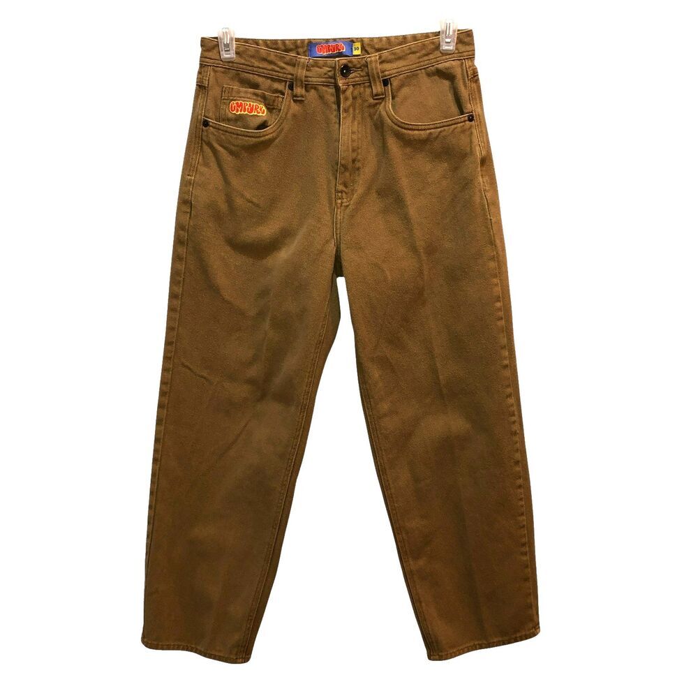 Empyre Men Size 30 Beige Khaki Relaxed Fit Skateboarding Skate Jeans Baggy Pants
